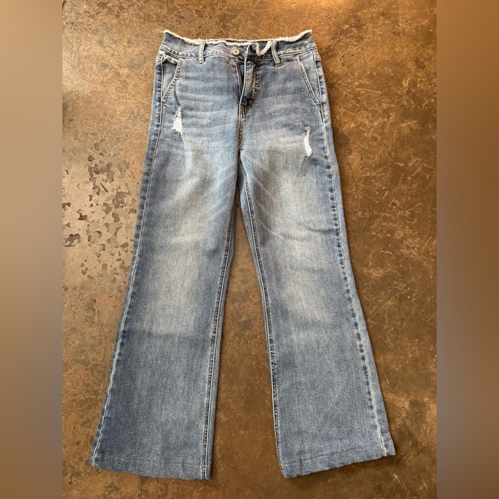 KanCan Men's Light Blue Straight Jeans